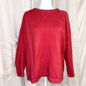 Eddie Bauer Faded Red Crewneck Sweater